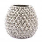 Zuo Pinecone Vase (Short), Antique Silver