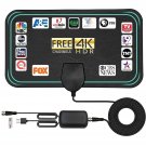 Tv Antenna-2024 Indoor Amplified Hd Digital Tv Antenna For Smart Tv Up To 380+M