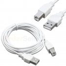10ft USB2.0 A Male to B Male Printer Scanner Cable Cord (U2A1-10WT)