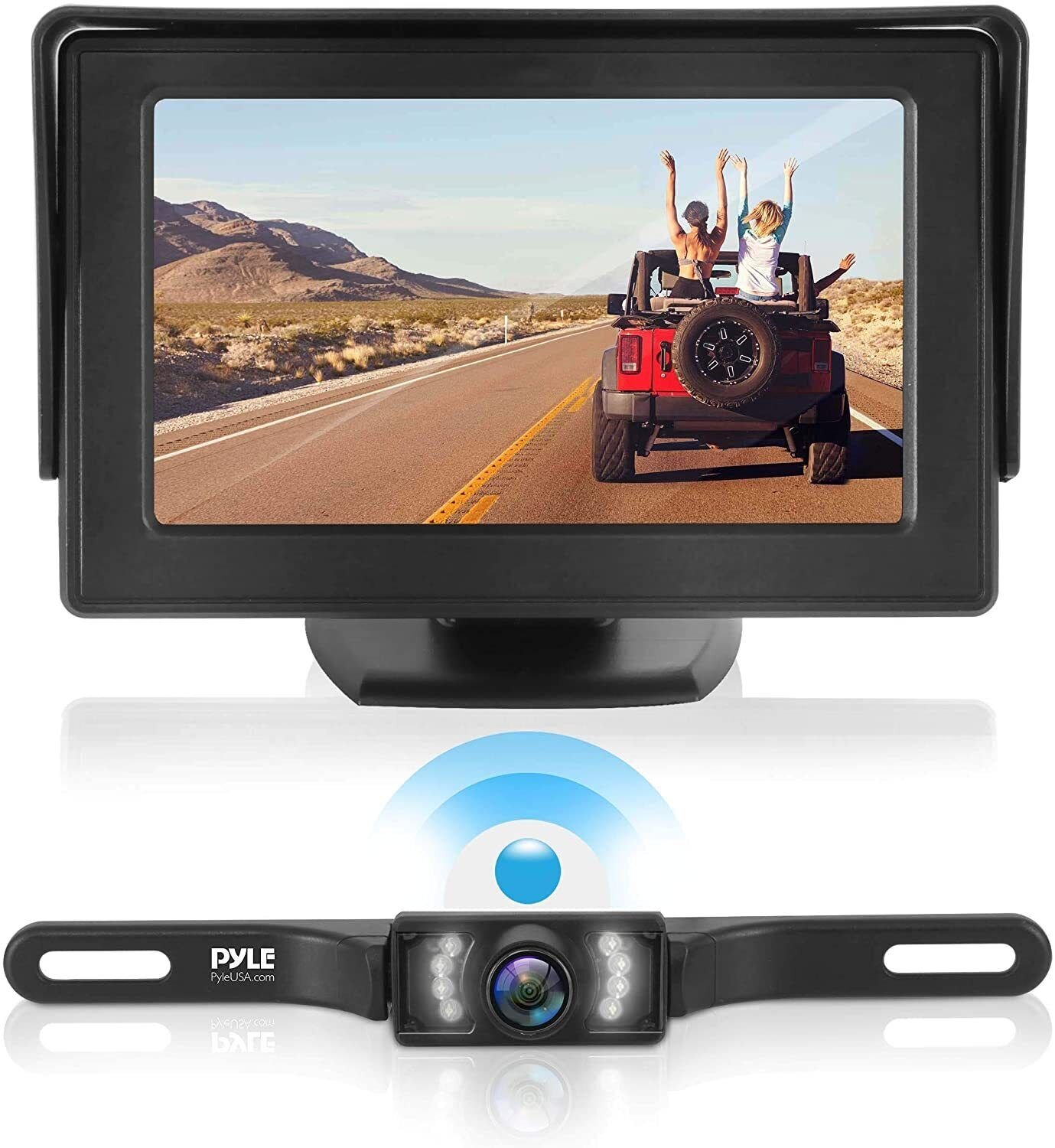 Waterproof Rear View Camera Vehicle Monitor System w/ 4.3&acirc;�� Color LCD PLCM4585WIR