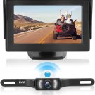 Waterproof Rear View Camera Vehicle Monitor System w/ 4.3” Color LCD PLCM4585WIR