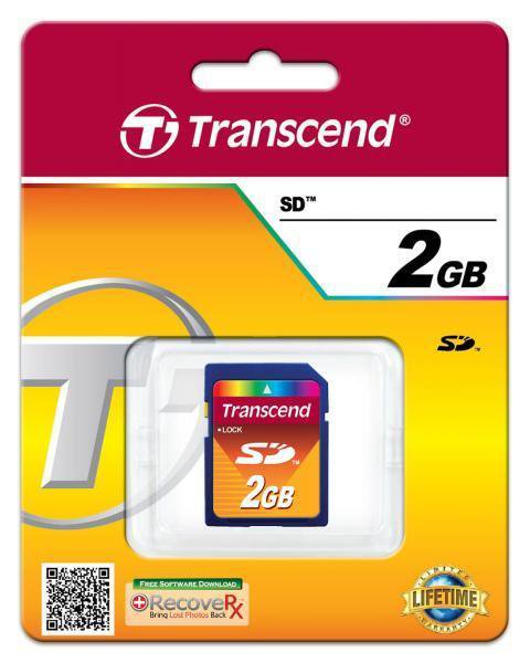 Transcend 2GB MicroSD Secure Digital Memory Card TS2GSDC