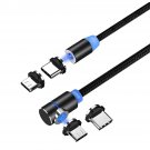 GCP Products Magnetic Phone Charger Cable, 2 in 1 Cable, Right Angle 90 Degree
