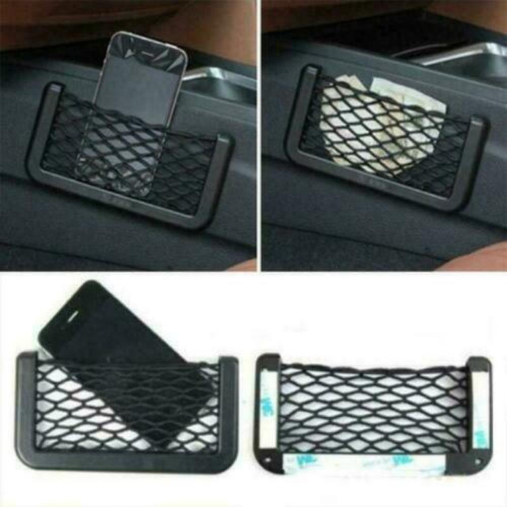 EBD Product 2Pc/Set Car Seat Side Back Storage Net Bag Phone Holder Mesh Pocket Organizer