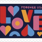 Love 2021 Forever stamps sheet of 20 USPS
