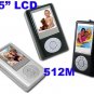512M MP4 MP3 FM Player Photo Viewer 65K Color Rechargeable NW808L