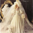 Crochet Collector Costume PATTERN-1904 Gibson Girl Bride-11 1/2" Fashion Doll-Ba