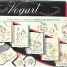 VINTAGE VOGART Hot Iron Transfers-Happy Fruits-Decorate Kitchen & Dinette Items