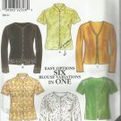 Plus Size Pattern-New Look-Easy Six Options Blouse Variations in One-Sz 10-22