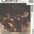 Doll Pattern-Caroller Doll Package-Diane Clark-11" Caroller Boy & Girl Dolls