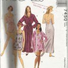 Pattern-Misses Robe -Nightgown-Camisole & Pull On Shorts     Xsm-Sml-Med