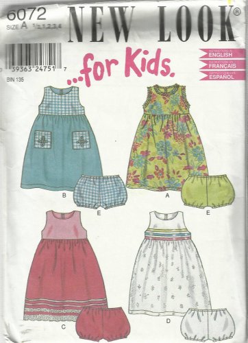 Pattern-It's So Easy-Toddlers Dress & Panties in Sizes 1/2-1-2-3-4