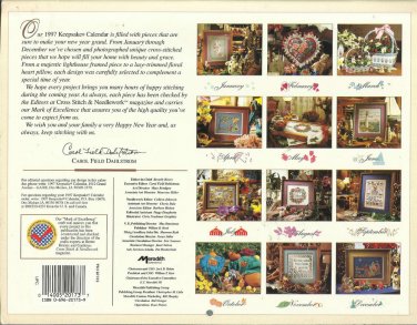 Cross Stitch Pattern Book-1997 Keepsake Calendar-Patterns