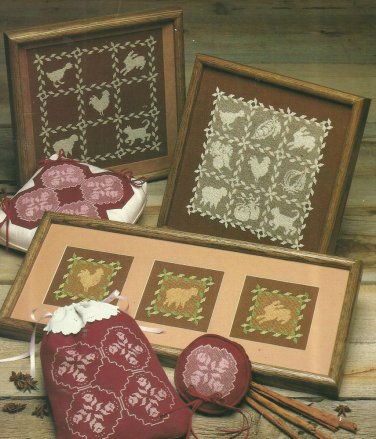 Cross Stitch Pattern Leaflet-Country Crossroads Filet Cross Stitch