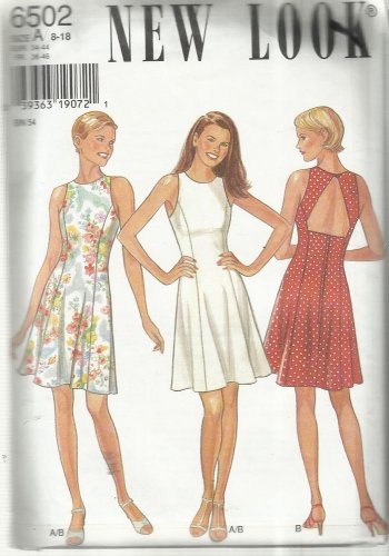 Pattern-NEW LOOK-Misses Summer Dress-Sizes 8-18