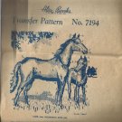 Vintage Embroidery Transfer Pattern-Alice Brooks Design-Horse & Colt