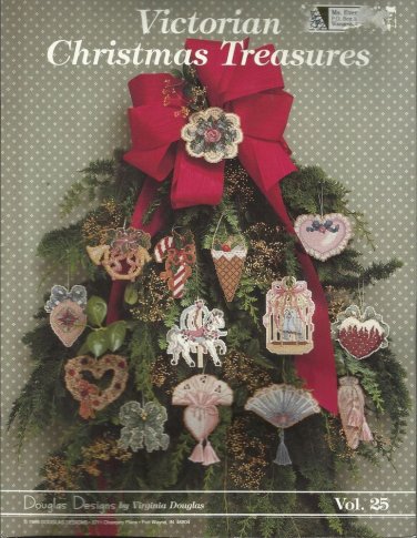 Cross Stitch Pattern Booklet-Victorian Christmas Treasure-Scrapbooking