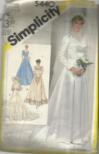 Plus Size Pattern-Misses Bride's or Bridesmaid Unlined Dress-Sizes 18-20