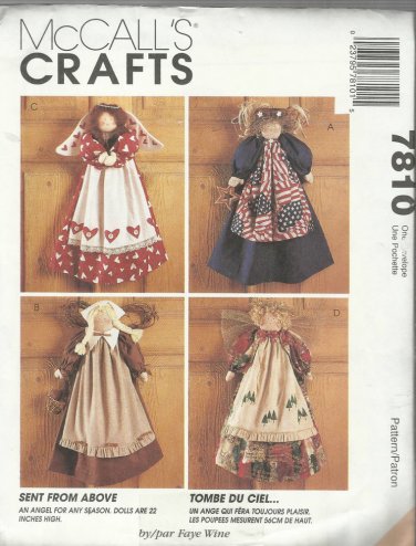 Doll Pattern-Sent From Above-22" Angel Dolls For Any Season By Faye Wine