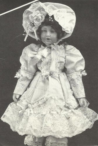 Doll Dress Pattern-Michelle Dress-Slip-Bonnet-Dress-Pantaloons-Shoe for 24" Doll