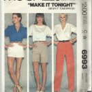 Vintage Pattern-McCall's Make-It Tonight Misses Pants Or Shorts-Size 14-Waist 28