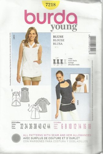 Pattern-Burda Young-Blouse -Sz 6-18