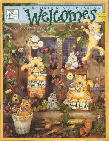 Decorative & Tole Pattern & Instruction Booklet-Windchimes-Weather Vanes Welcome