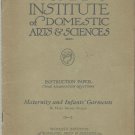 Vintage-WOMAN'S INSTITUTE Of Domestic Arts & Sciences-Infants & Maternity Garmen