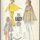 Vintage Pattern-Misses Cape & Pants-Size 14, Bust 36   Only 4 Easy Main Pieces