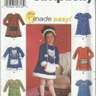 Pattern-6 Made Easy-Child's Dress & Muff -Sizes  2-3-4