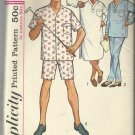 Vintage Pattern-Men's Pajamas in Two Lengths & Nightshirt-Size 38-40