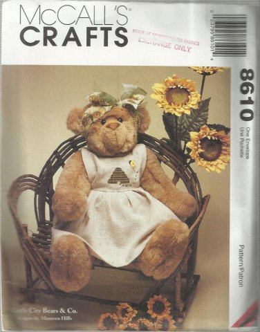 Bear Doll Pattern-Little City Bears & Co.-20" Honey Bear Doll & Clothes