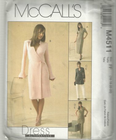 Plus Size Pattern-Dress Alternatives-Misses Dress-Tops-Pants  Sz   16-18-20-22