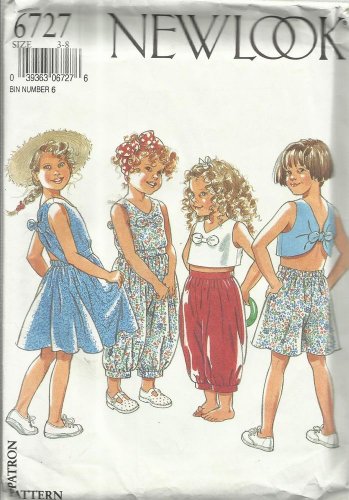 Pattern-New Look-Dress-Playsuit-Top-Trousers-Shorts in Sizes 3-8