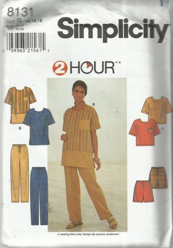 Pattern 2 Hour-Misses Tops-Pants or Shorts-Sizes 14-16-18