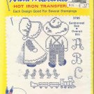 Hot Iron Transfer-Aunt Martha's-Sunbonnet Sue & Overall Bill-Embroidery-Painting