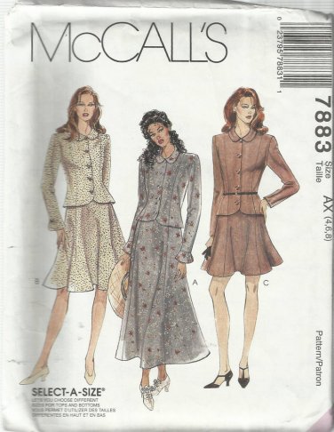 Pattern-Misses Top & Skirt in Three Lengths in Sizes 4-6-8   Easter