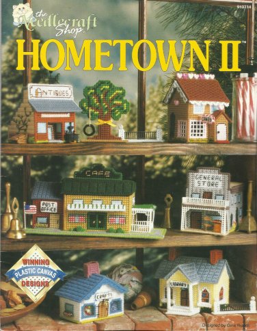 Plastic Canvas Pattern Booklet-HOMETOWN II-6 Designs-Winning Plastic Canvas Desi