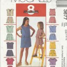 Pattern-8 Great Looks One Easy Pattern-Girl's Tops & Skorts-Sizes 7-8-10