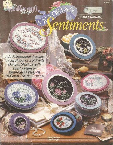 Plastic Canvas Pattern Booklet-Victorian Sentiments-8 Pretty Designs-10 Ct.