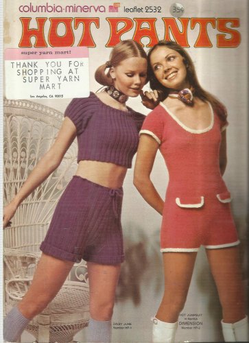 Vintage Hippy Crochet Pattern Leaflet-HOT PANTS-Columbia Minerva