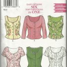 Pattern-Easy Options SIX Top Variations In One-Sizes 8-18