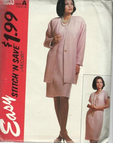 Pattern-Stitch N Save-Missses Unlined Cardigan & Dress in Sizes 10-12-14  Easter