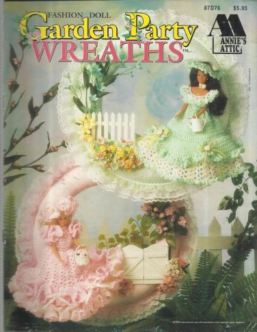 Crochet Doll Clothing Pattern Booklet-Fashion Doll Garden Party Wreaths- Annie's
