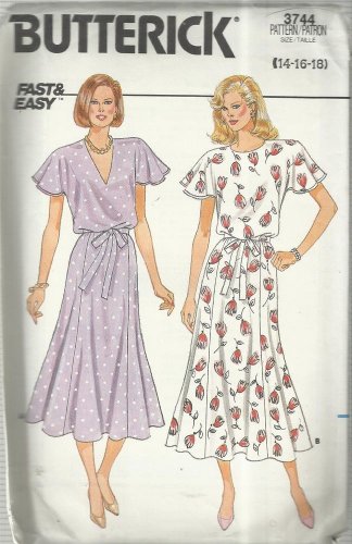 Pattern-Fast & Easy Misses Dress in Sizes 14-16-18   Easter-Spring-Summer