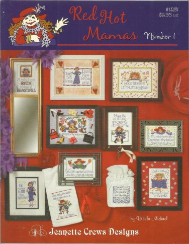 Cross Stitch Pattern Booklet-Red Hot Mamas Number 1-Jeanette Crews Designs