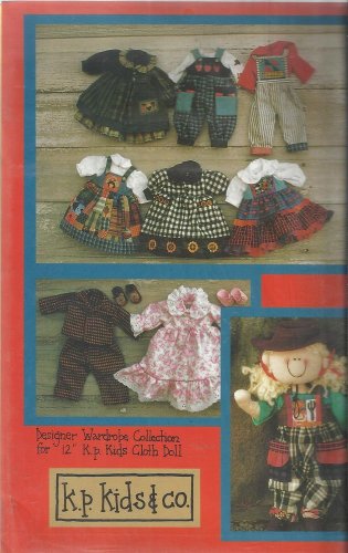 Doll Pattern-K. P Kids-Designer Wardrobe Collection for 12" K. P. Kids Cloth Dol
