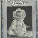 Vintage Crochet Pattern Booklet-Woolies For Babies-Chadwick's Red Heart Wools
