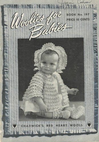 Vintage Crochet Pattern Booklet-Woolies For Babies-Chadwick's Red Heart Wools