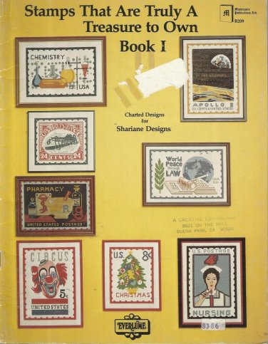 Cross Stitch Pattern Booklet-Stamps That Are Truly A Treasure To Own Book 1